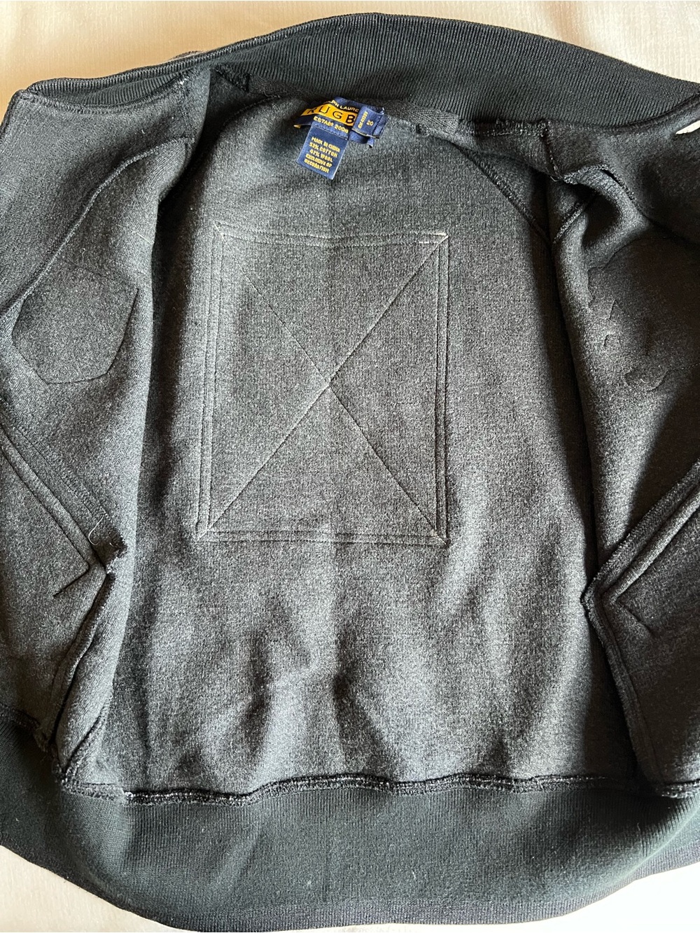 Vintage RARE Ralph Lauren Rugby Wool Varsity Jacket Crest Patches Wool Blend - Picture 9 of 9